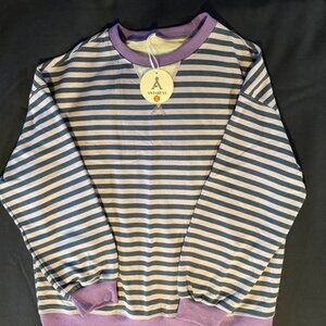 New With Tags Purple/Blue Oversized Sweatshirt Size M